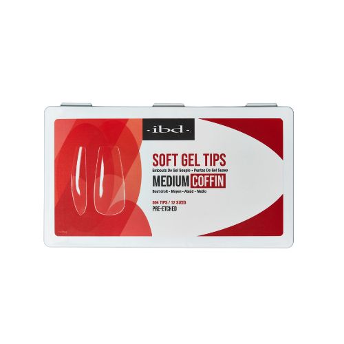 IBD SOFT GEL NAIL TIPS 504 UNIDADES - COFFIN MEDIUM
