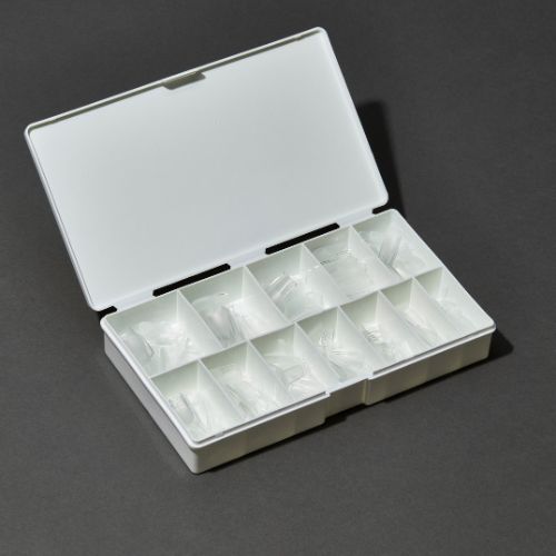 IBD SOFT GEL NAIL TIPS 504 UNIDADES - SQUARE MEDIUM