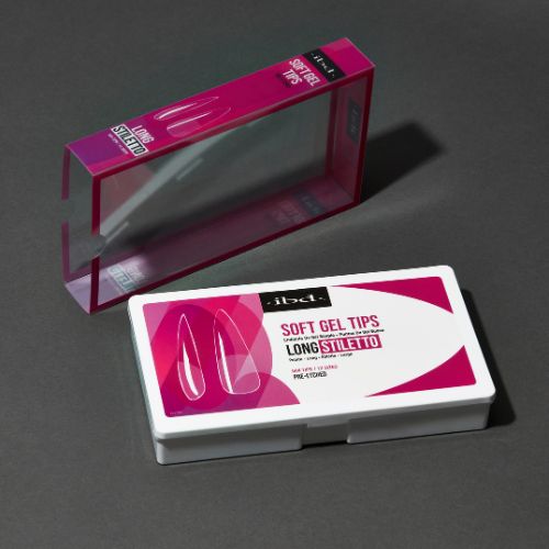 IBD SOFT GEL NAIL TIPS 504 UNIDADES - STILETTO LONG