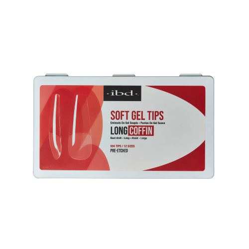 IBD SOFT GEL NAIL TIPS 504 UNIDADES - COFFIN LONG