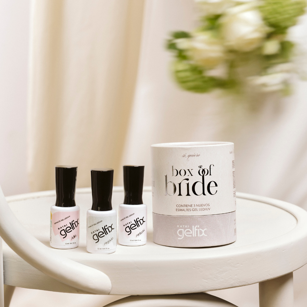 Gelfix Kit de 3 Esmalte Semipermanente Box of Bride Colección Novias