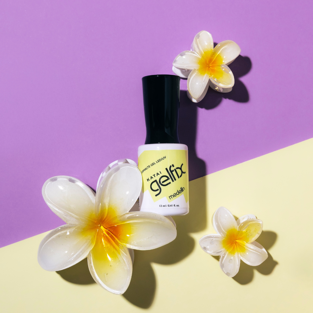 Katai Gelfix Esmalte Semipermanente Amarillo Pastel Medellin 12ml