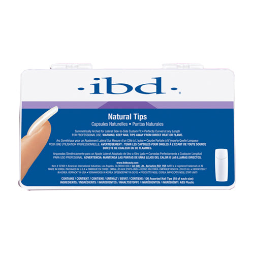 IBD NATURAL TIPS Nº 2 - TIPS DE UÑAS - 100 UNIDADES
