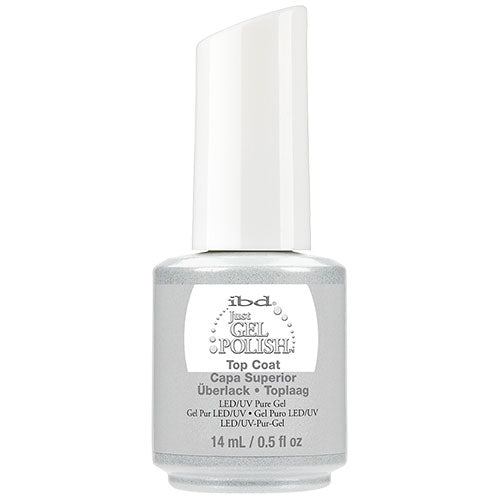 IBD Just Gel Top Coat Semipermanente con Brillo Transparente