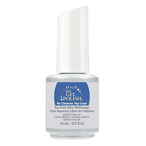 IBD Just Gel No Cleanse Top Coat Semipermanente con Brillo Transparente