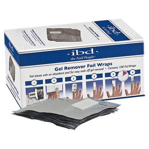 IBD Just Gel láminas de aluminio - Remover foil wraps 100 unidades