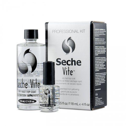 Kit Profesional SECHE VITE TOP COAT 118 ML Y 14ML