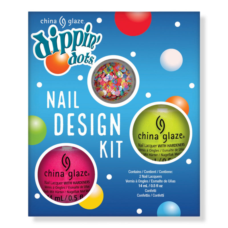 CHINA GLAZE 2PC STRAWBERRY CHILLIN NAIL ART KIT