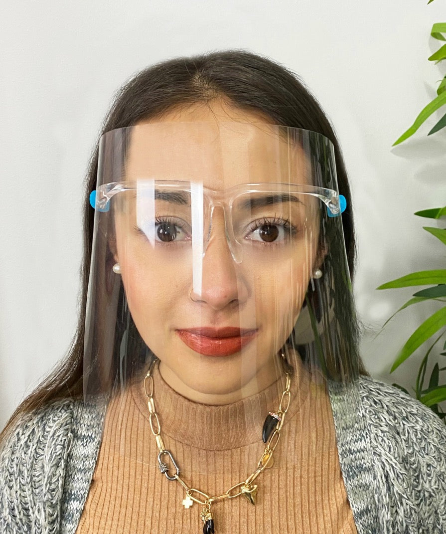 Pantalla facial protección transparente