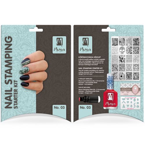 KIT INICIACIÓN STAMPING NAIL ART - Nº 03 DE MOYRA