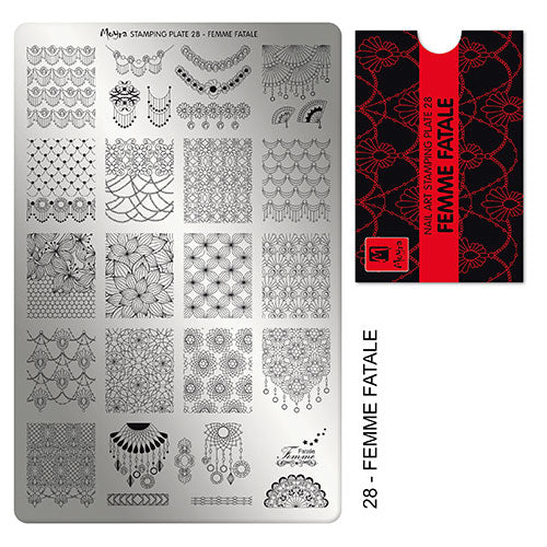 MOYRA PLACA PARA STAMPING Nº 28 - FEMME FATALE