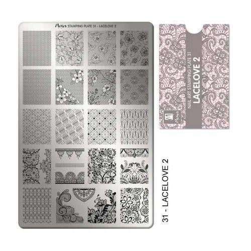 PLACA PARA STAMPING Nº 31 - LACELOVE 2 DE MOYRA