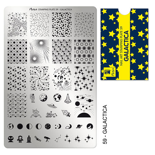 MOYRA PLACA PARA STAMPING Nº 59 - GALACTICA