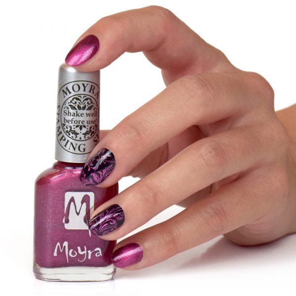 ESMALTE PARA STAMPING SP32 CAT EYE MAGNETIC RED de MOYRA