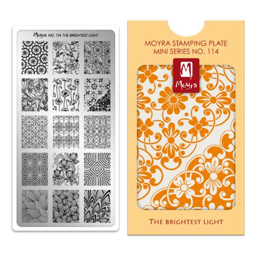 MINI PLACA PARA STAMPING Nº 114 THE BRIGHTEST LIGHT de MOYRA
