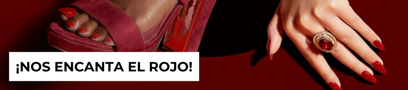 esmalte uñas rojo