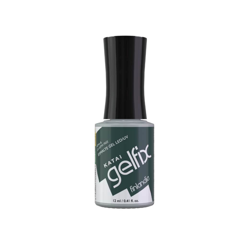 Gelfix Esmalte Semipermanente Finlandia color Verde  12ml