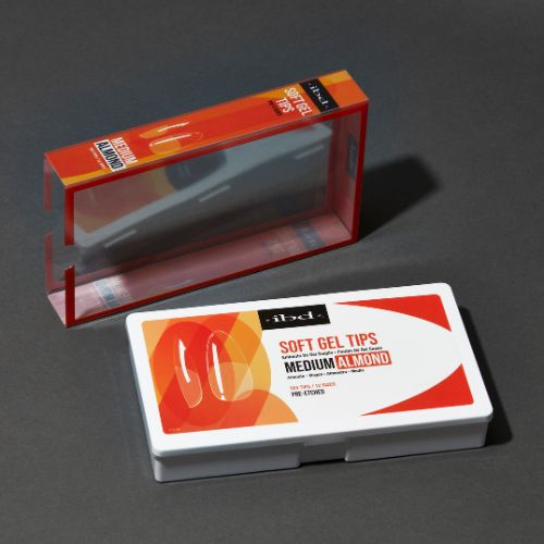 IBD SOFT GEL NAIL TIPS  504 UNIDADES - ALMOND MEDIUM