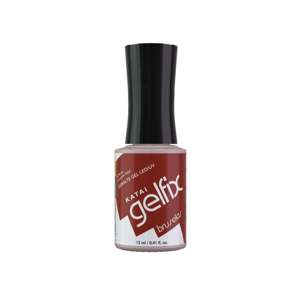 Gelfix Esmalte Semipermanente Bruselas color Terracota 12ml