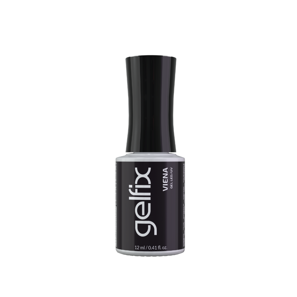 Gelfix Esmalte Semipermanente Vienna color Berenjena oscuro 12ml