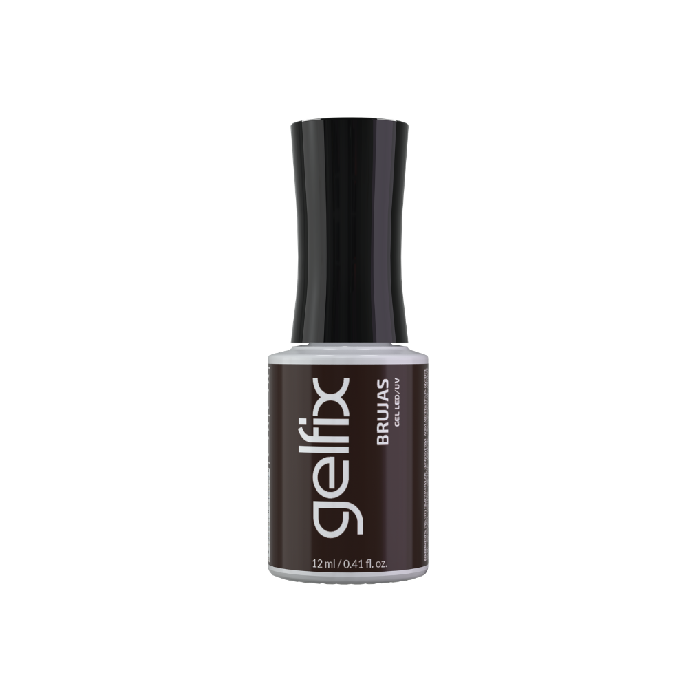 Gelfix Esmalte Semipermanente Brujas color Chocolate tendencia 12ml