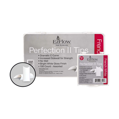 EZFLOW PERFECTION TIPS FRENCH WHITE 100UNID