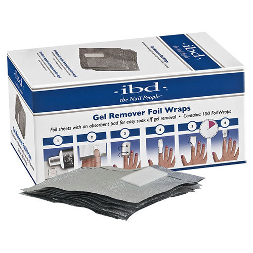 IBD Just Gel láminas de aluminio -  Remover foil wraps 100 unidades