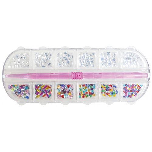 SE RHINESTONE BOX B 450PC W/ PICKERR UPERR