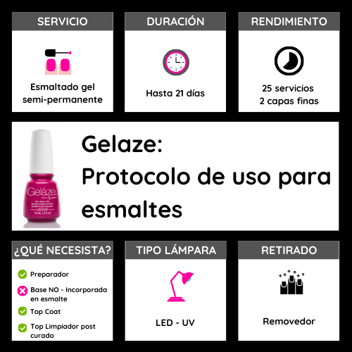 GELAZE BLACK DIAMOND 14 ML - ESMALTE EN GEL