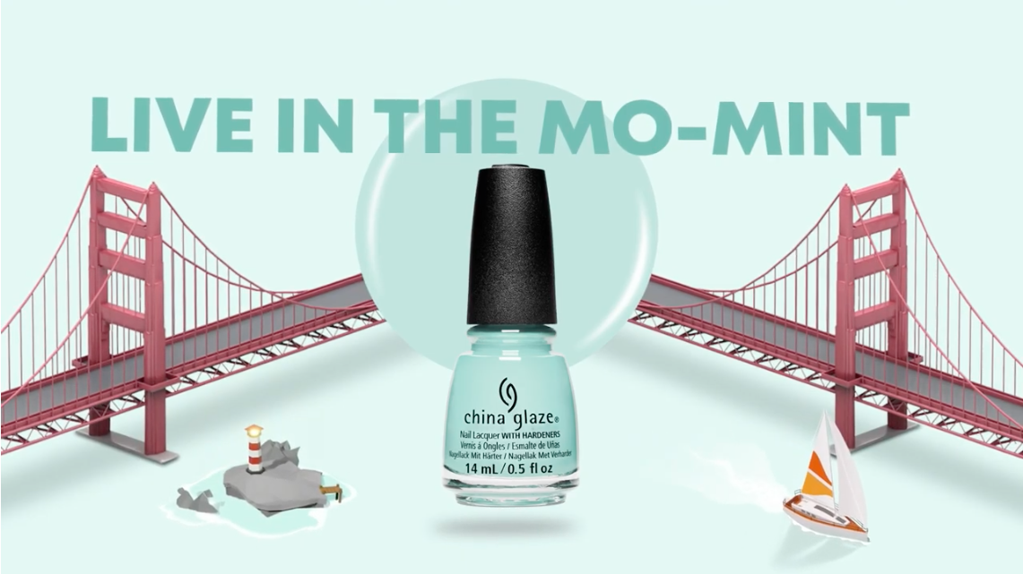 CHINA GLAZE LIVE IN THE MO-MINT