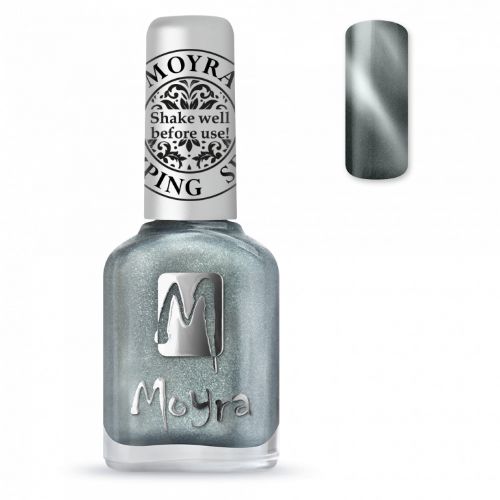 ESMALTE PARA STAMPING SP30 CAT EYE MAGNETIC SILVER de MOYRA