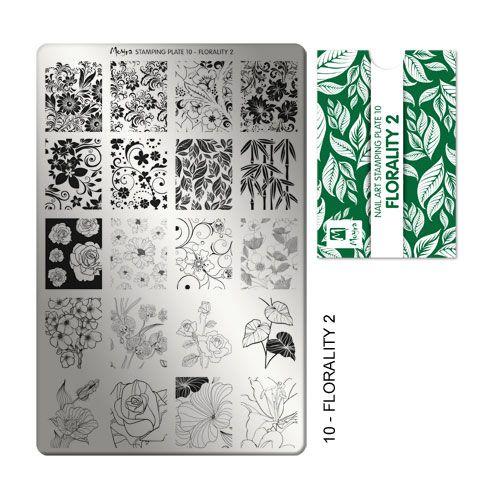 PLACA PARA STAMPING Nº 10 - FLORALITY 2 DE MOYRA