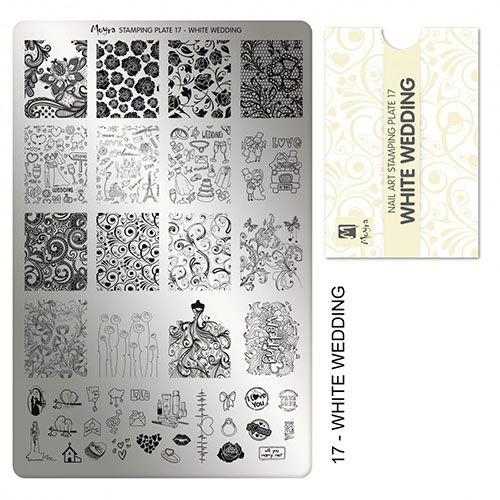 PLACA PARA STAMPING Nº 17 - WHITE WEDDING DE MOYRA