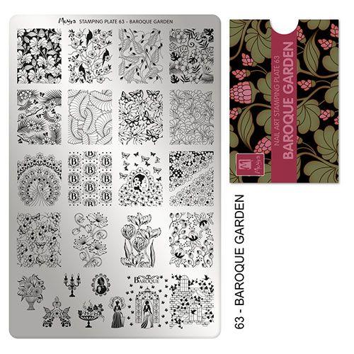 PLACA PARA STAMPING Nº 63 - BAROQUE GARDEN DE MOYRA